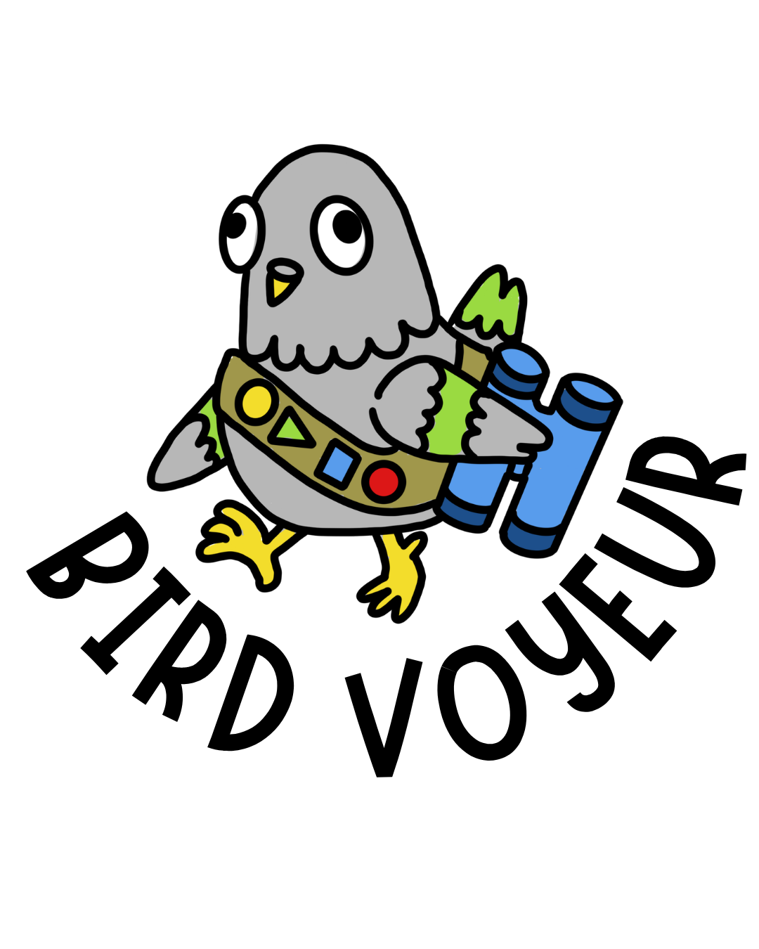 Bird Voyeur - Embroidered Garbadge - Image 3