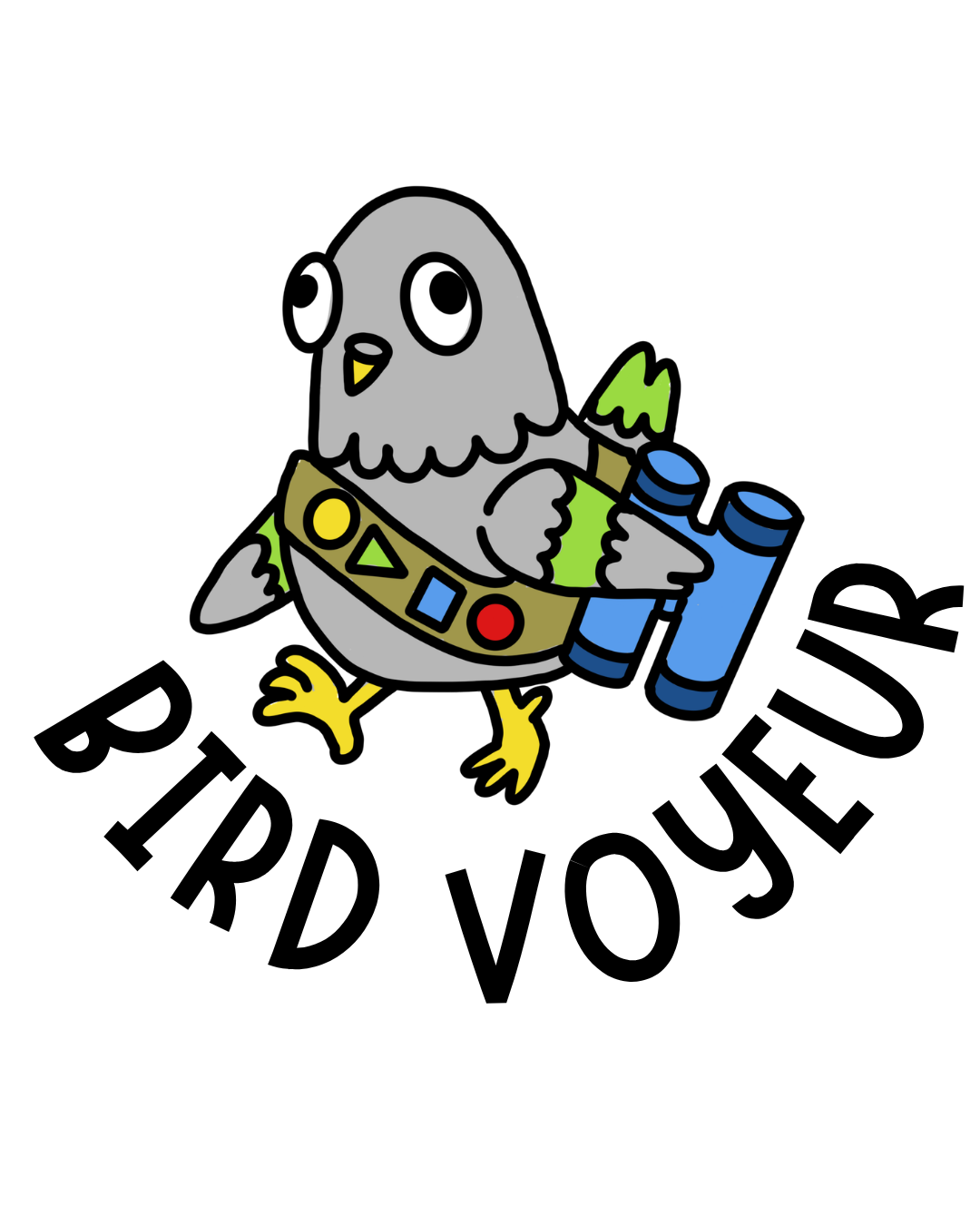 Bird Voyeur - Embroidered Garbadge - Image 4
