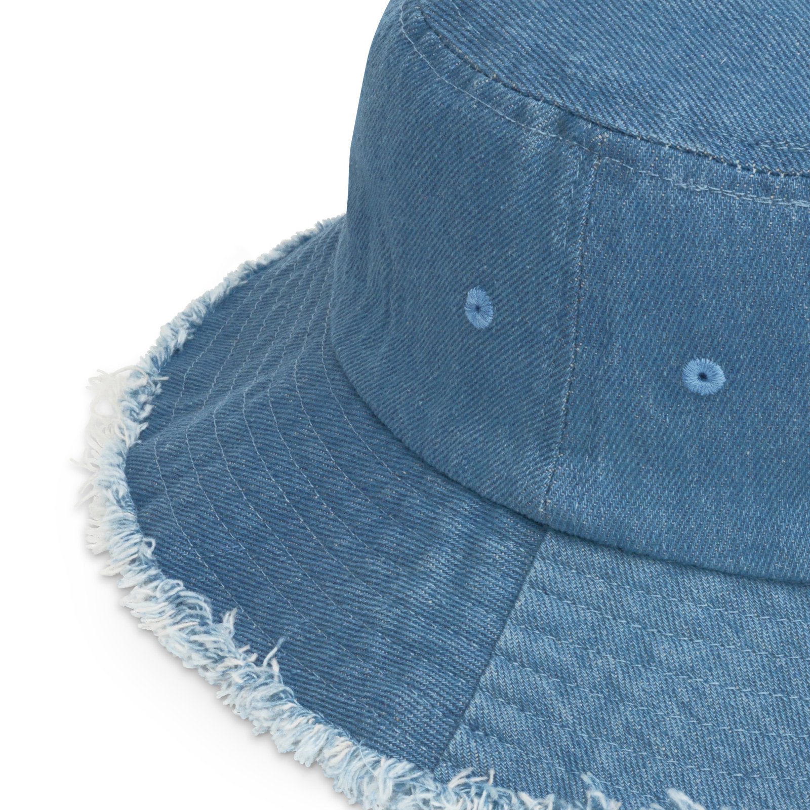 TRASH - Distressed denim bucket hat - Image 15