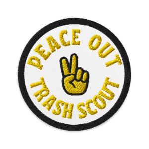 Peace Out Trash Scout - Embroidered Garbadge - Image 1