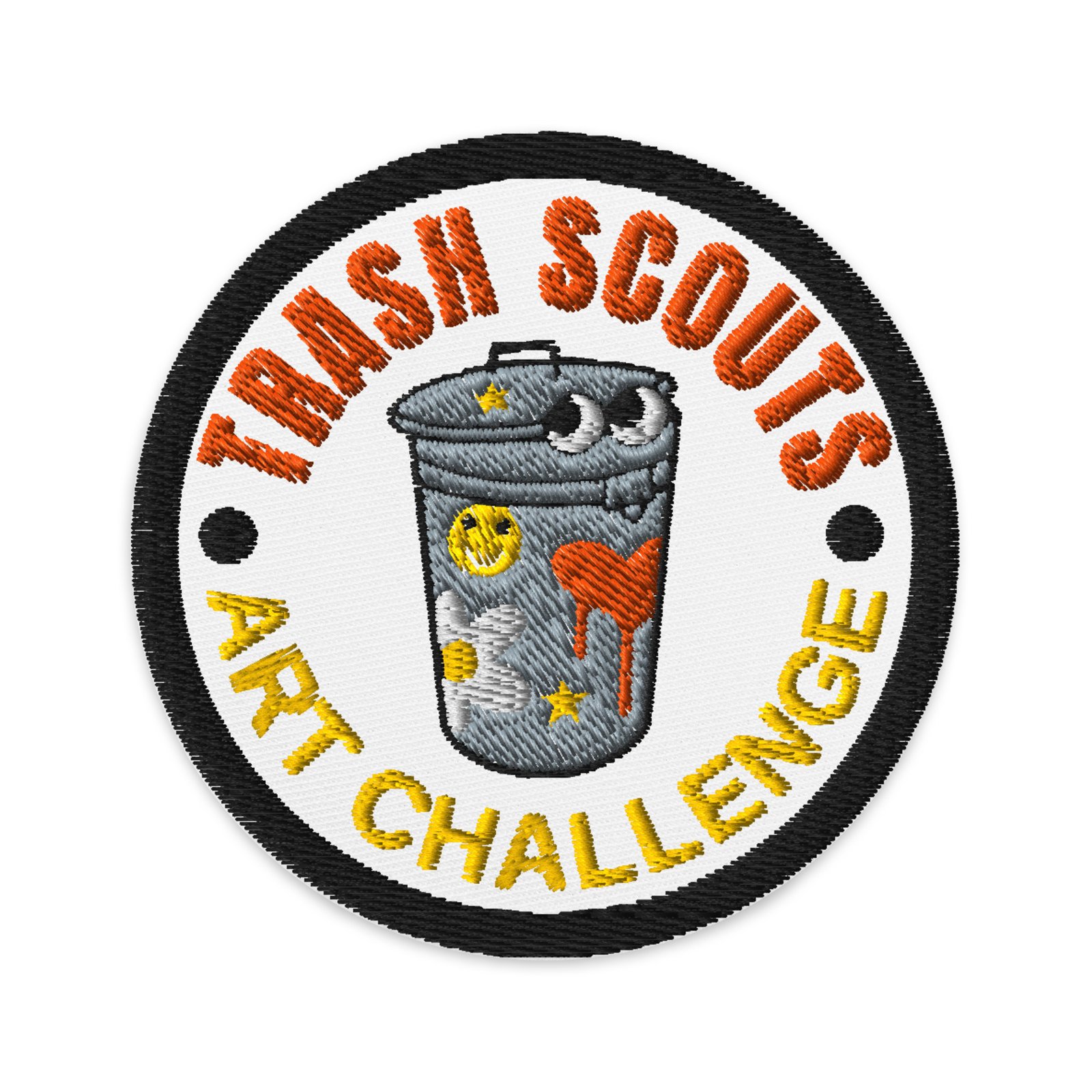 Trash Scouts Art Challenge - Embroidered Garbadge