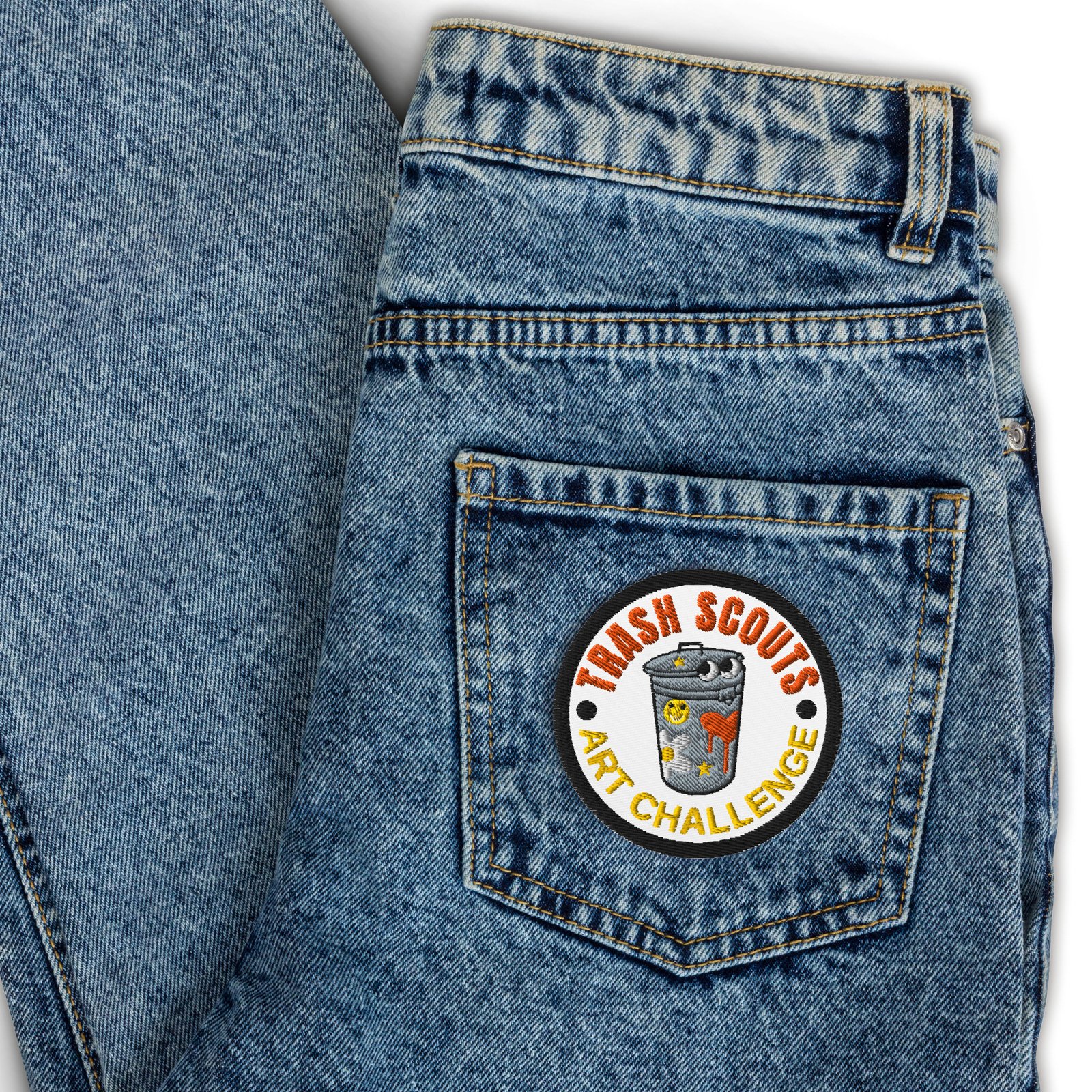 Trash Scouts Art Challenge - Embroidered Garbadge - Image 3