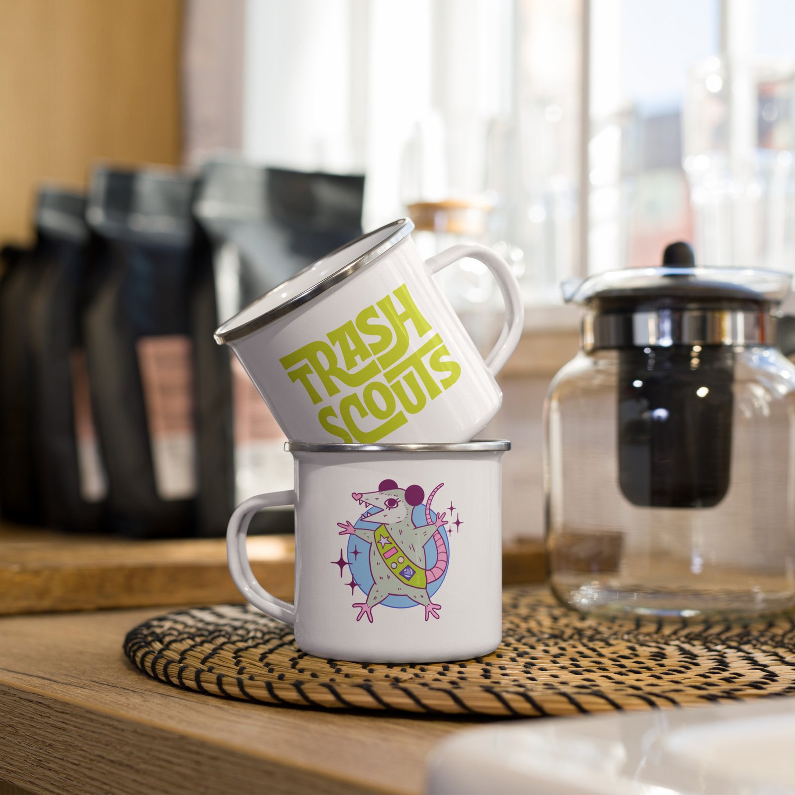 Trash Scouts - Enamel Mug - Image 7