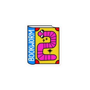 Bookworm - Garbadge - Sticker - Image 1