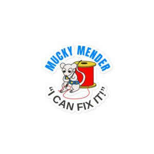 Mucky Mender - Garbadge - Sticker - Image 1