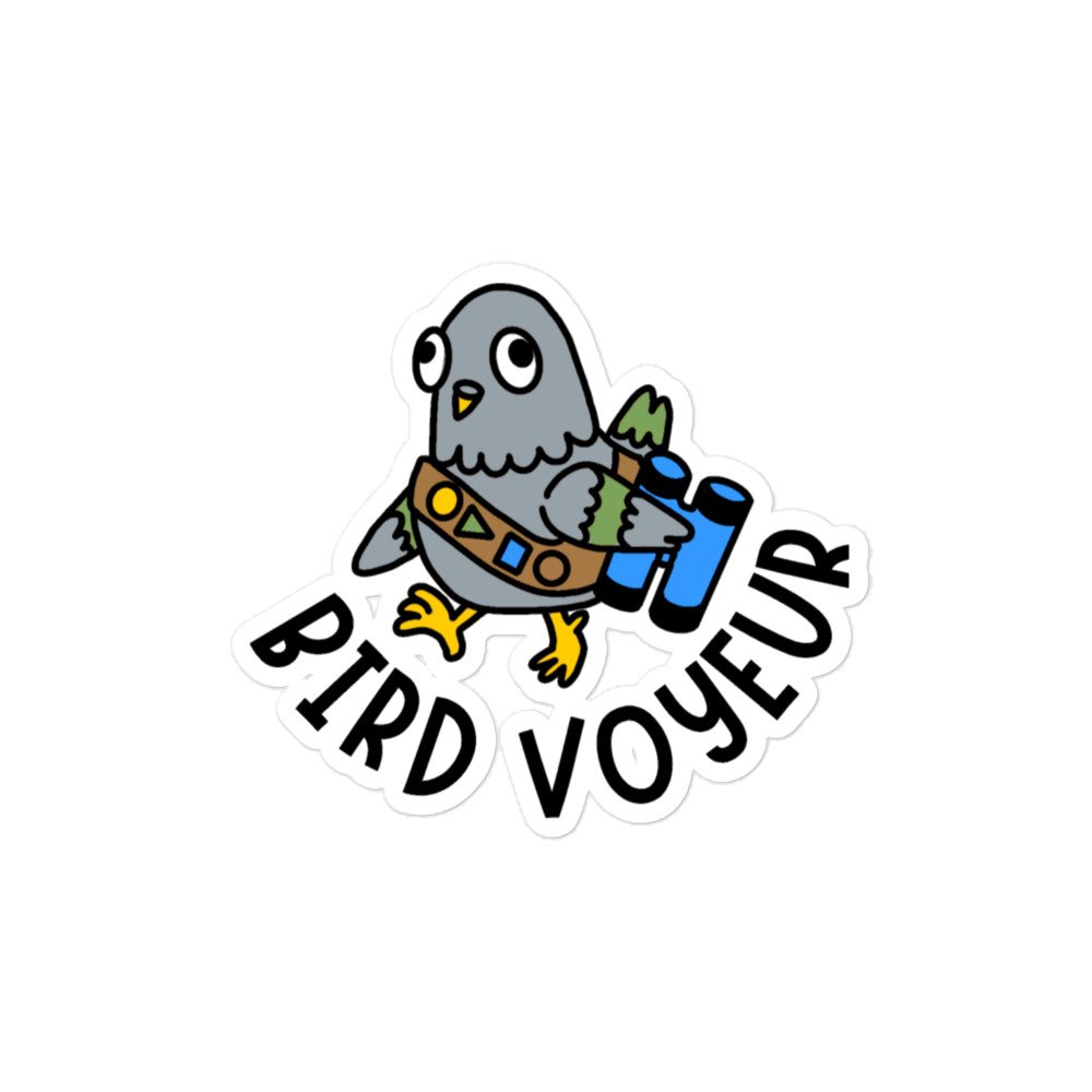 Bird Voyeur - Garbadge - Sticker - Image 2