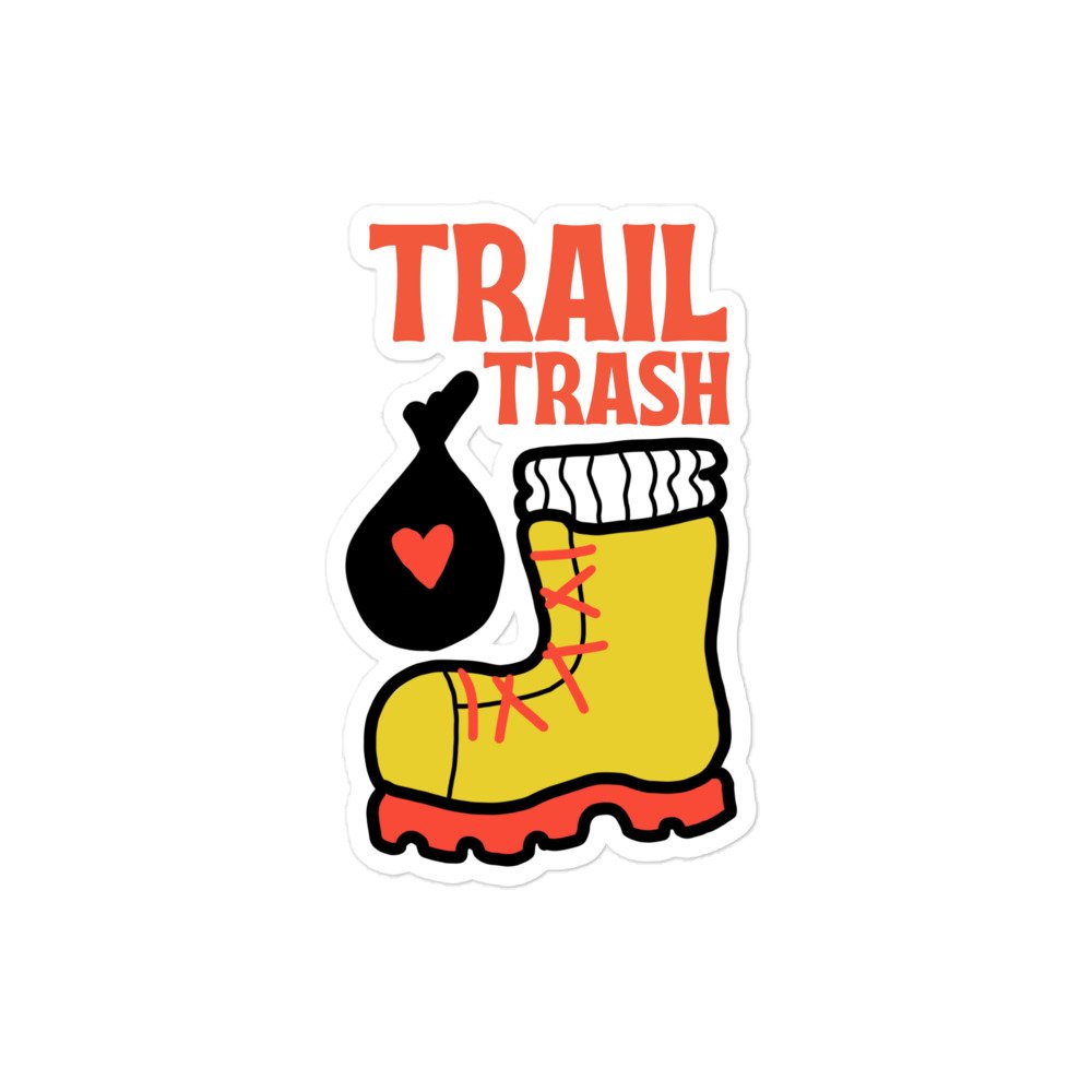 Trail Trash - Garbadge - Sticker - Image 2