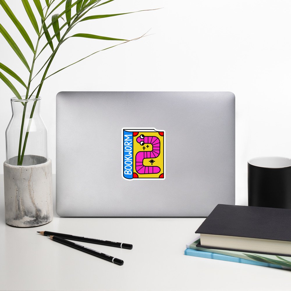 Bookworm - Garbadge - Sticker - Image 8