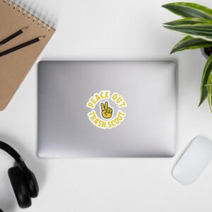 Peace Out Trash Scout - Garbadge - Sticker - Image 9