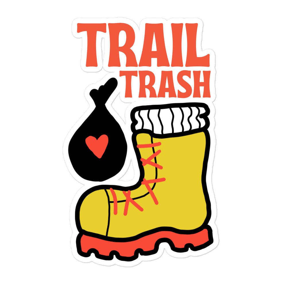Trail Trash - Garbadge - Sticker - Image 3