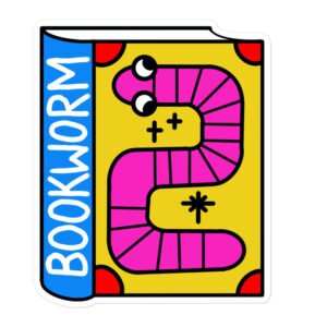 Bookworm - Garbadge - Sticker - Image 3
