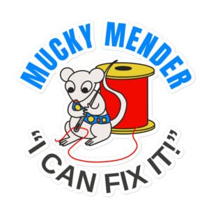 Mucky Mender - Garbadge - Sticker - Image 3