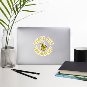 Peace Out Trash Scout - Garbadge - Sticker - Image 11