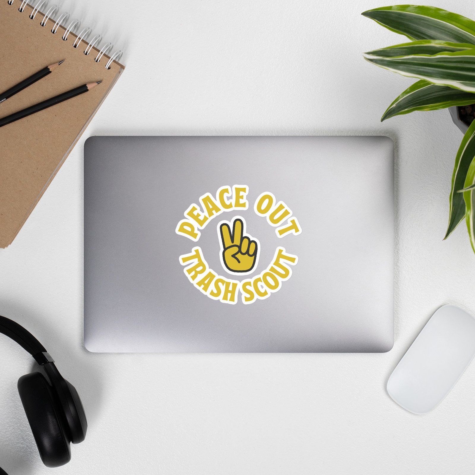 Peace Out Trash Scout - Garbadge - Sticker - Image 12
