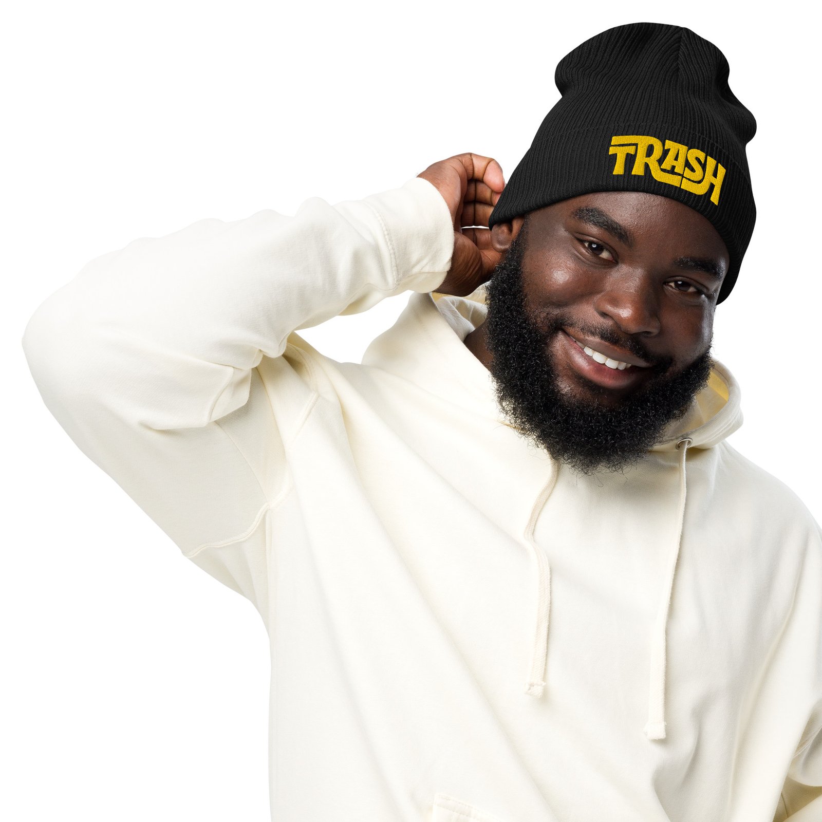 Organic ribbed beanie - Image 7