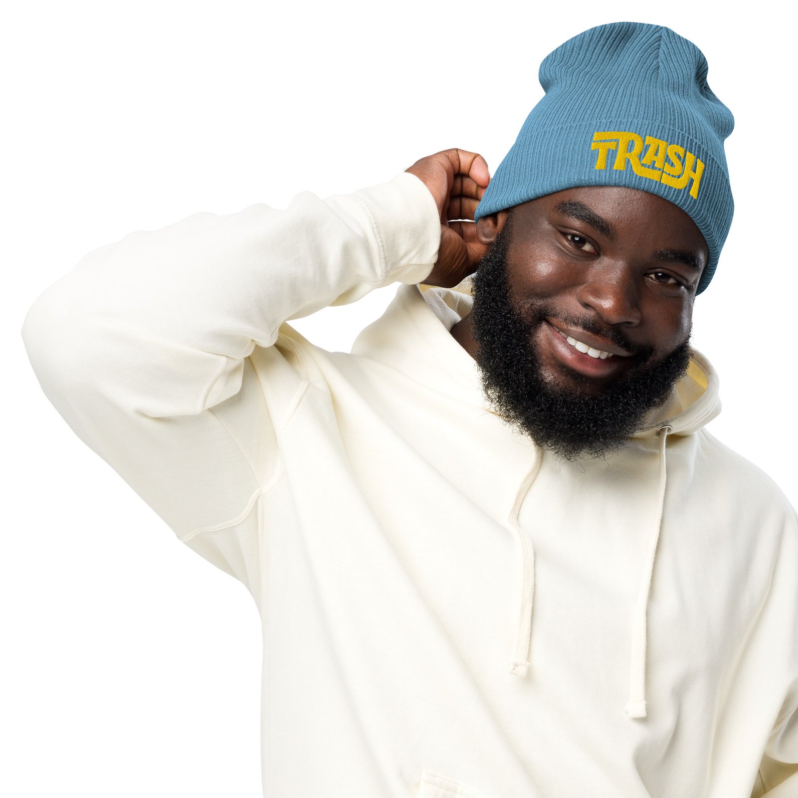 Organic ribbed beanie - Image 8