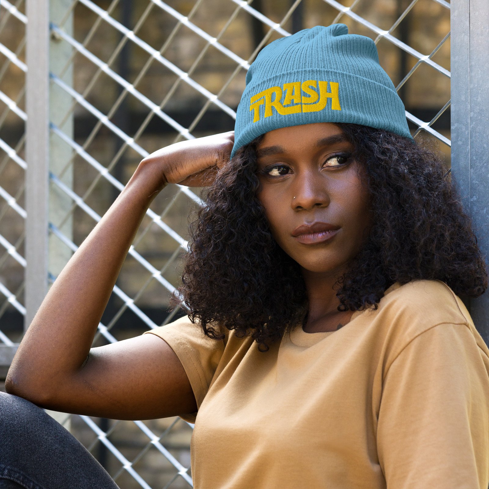 Organic ribbed beanie - Image 23
