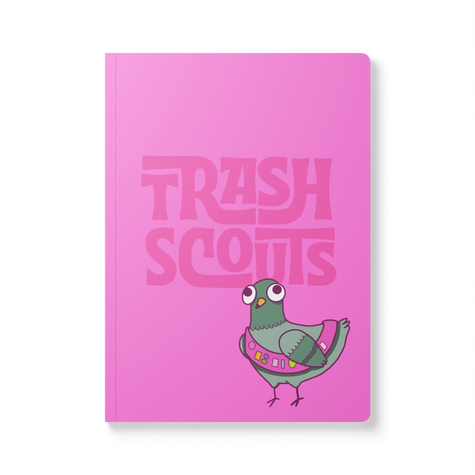 Trash Scouts Pigeon - Softcover journal with inside prints
