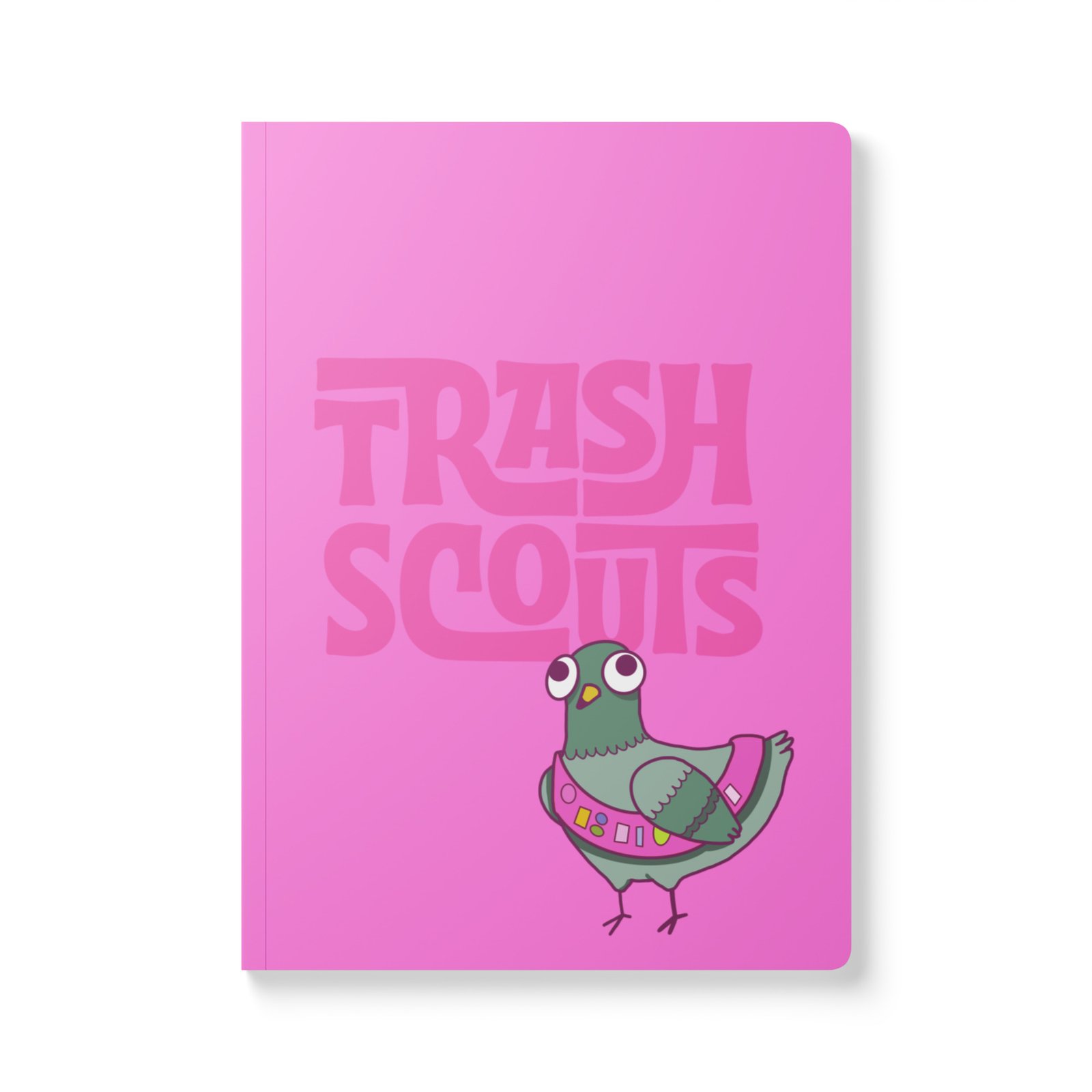 Trash Scouts Pigeon - Softcover journal with inside prints - Image 2