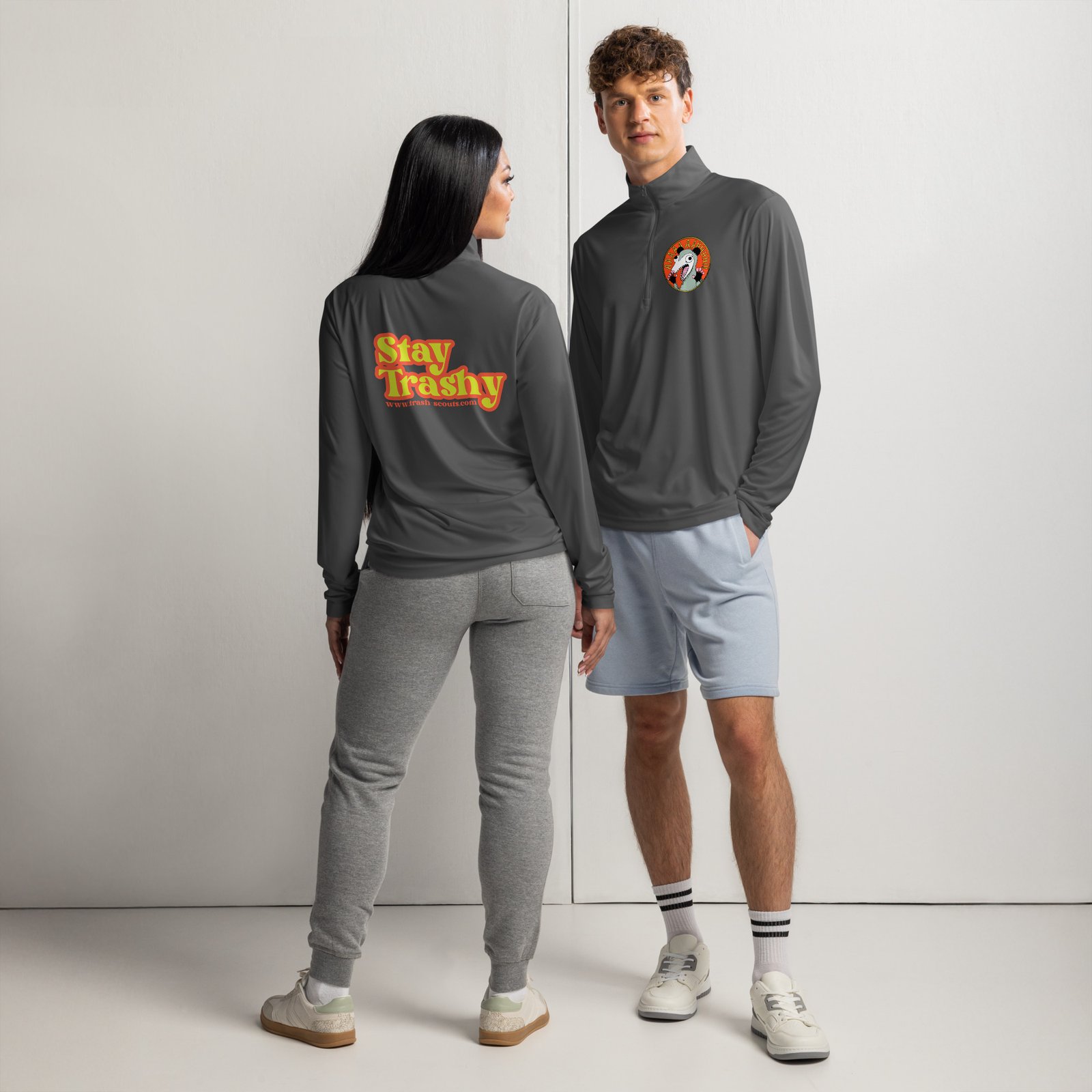Stay Trashy - Quarter-zip Pullover - Image 34
