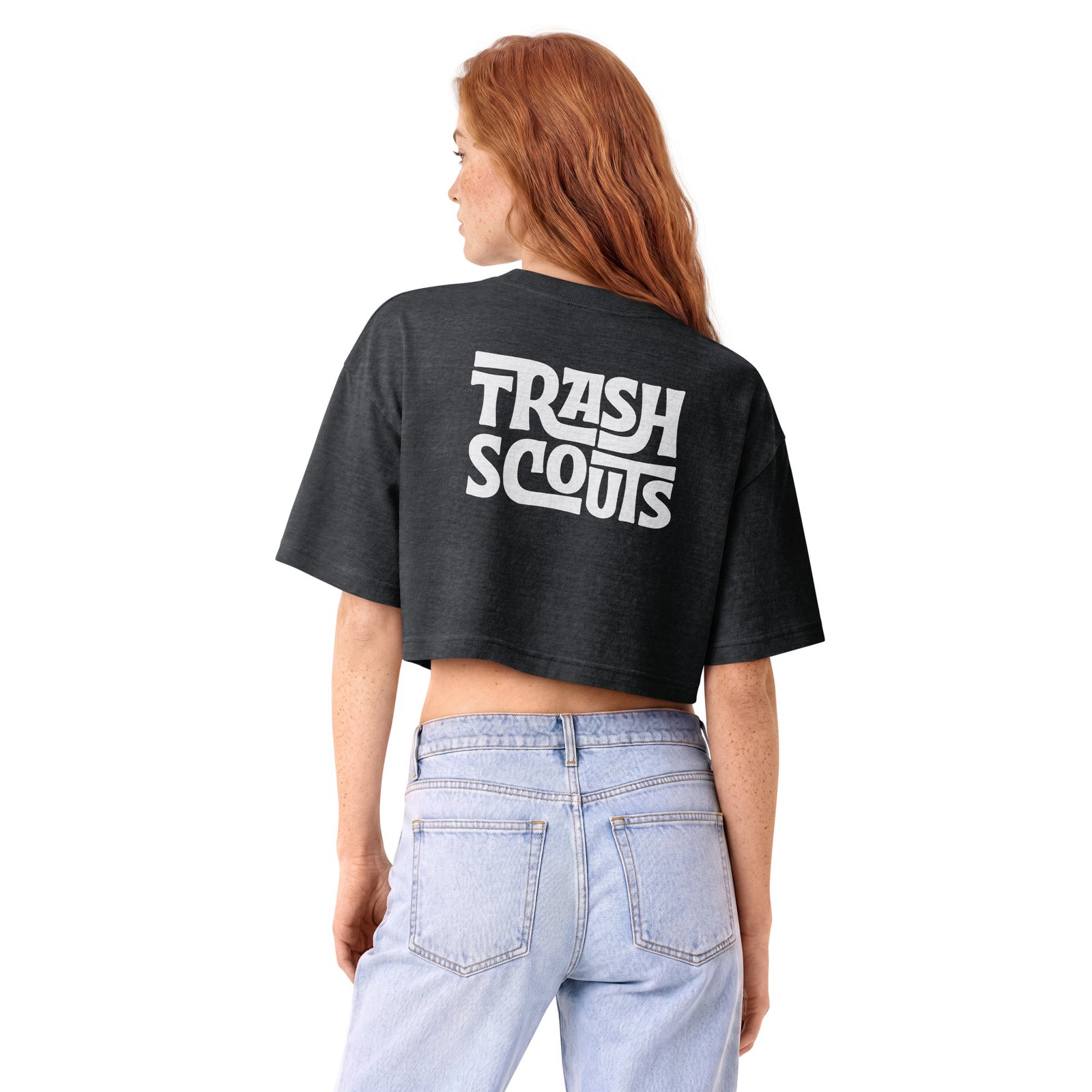 Trash Scouts - garment dye cropped tee - Image 3