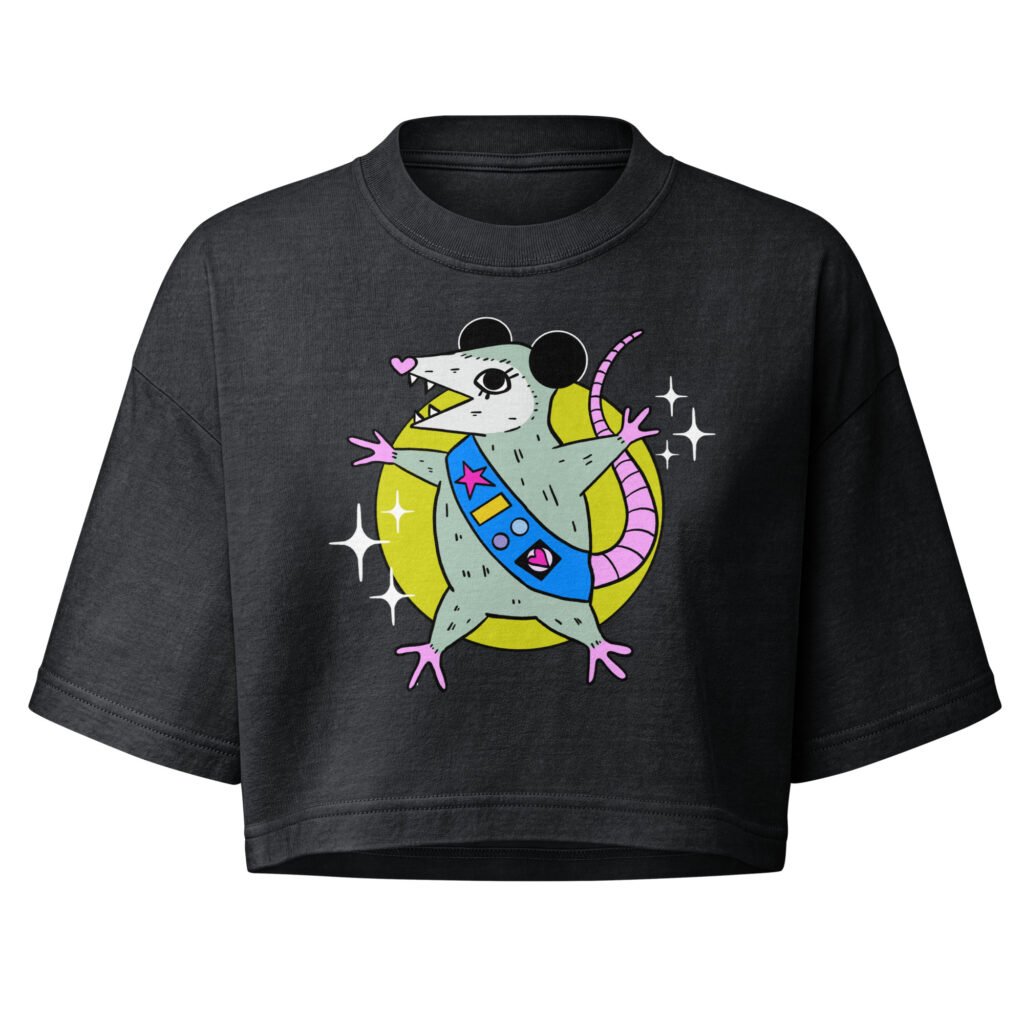 Trash Scouts - garment dye cropped tee