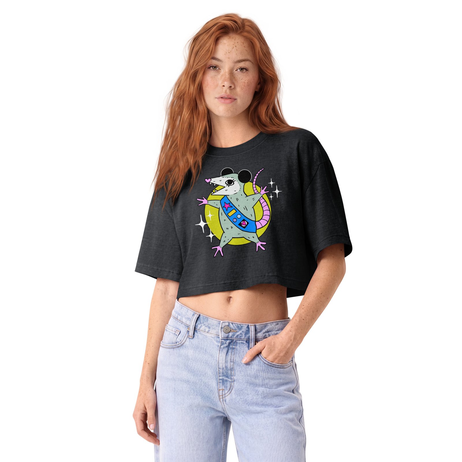 Trash Scouts - garment dye cropped tee - Image 4